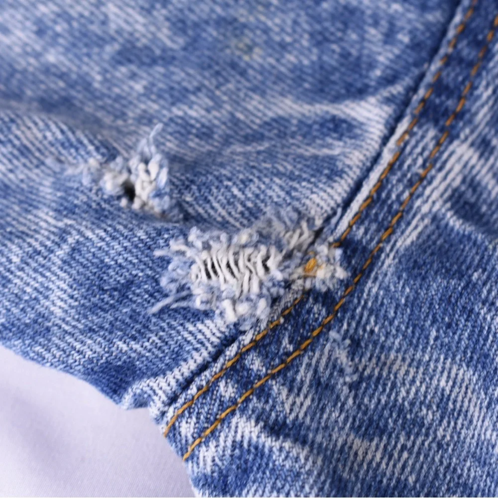 Vintage Levi’s Acid Wash Denim Trucker Jacket Made in USA L - Picture 14 of 14